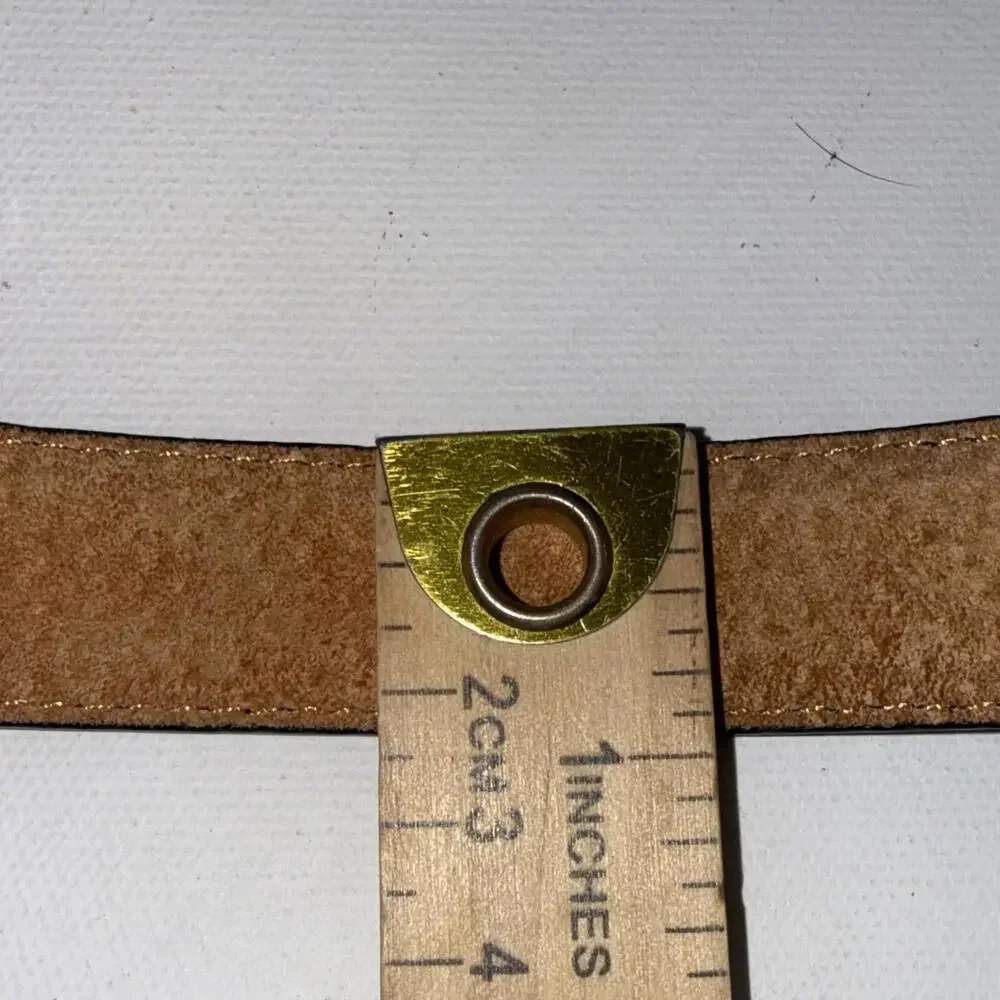 90’s Y2K J.‎ G. Hook BLACK LEATHER SILVER SWIRL WESTERN BUCKLE BELT Small NWT